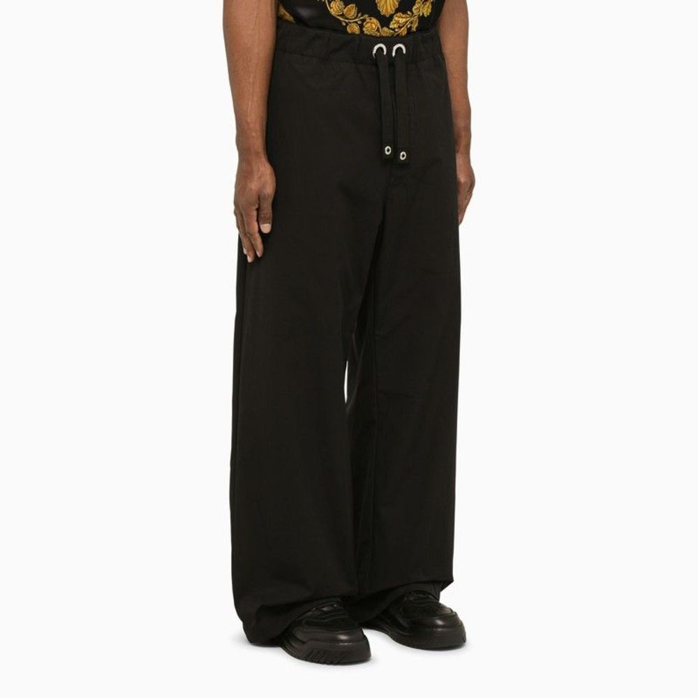 Versace Black Trousers With Drawstring - Picture 3 of 6